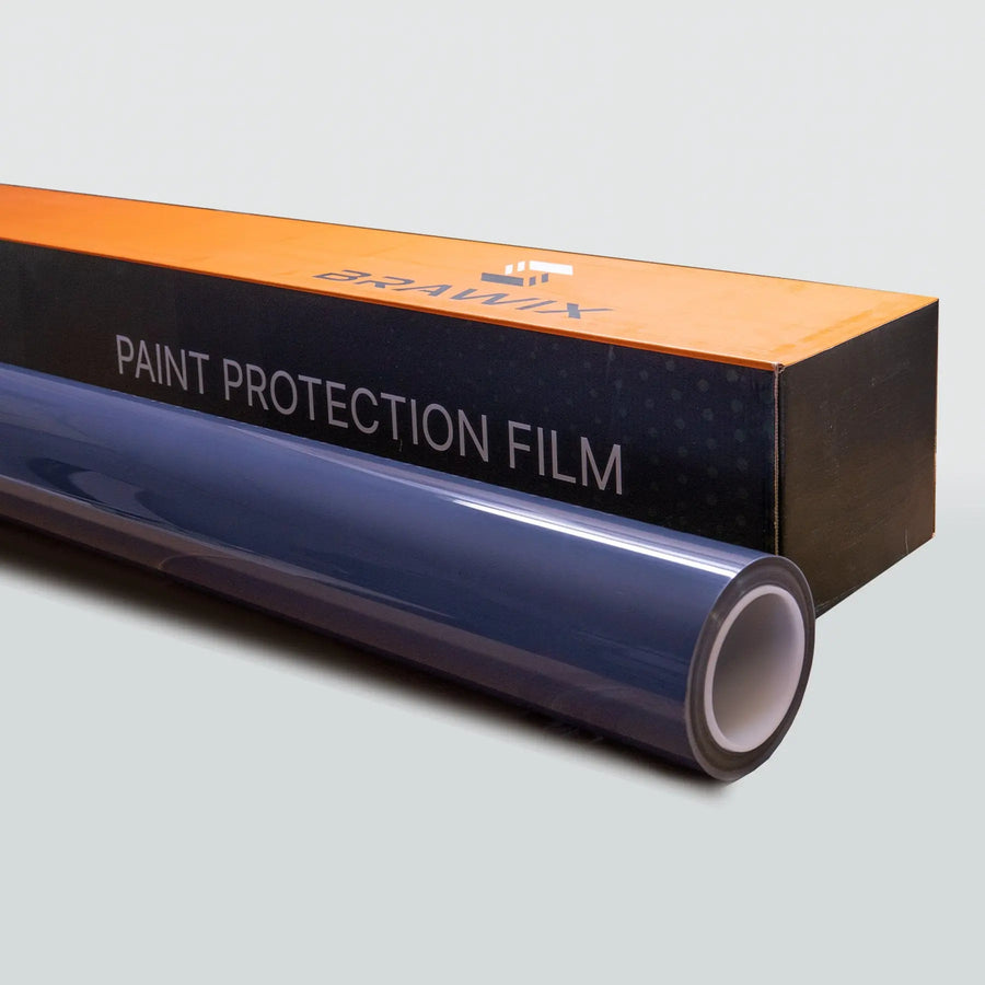 Brawix Optic PPF — pellicola oscurante fari gradazione Mystic, dettaglio applicazione