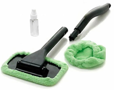 Car-Care.it Autoglass Cleaner, spazzola manico lungo per pulizia vetri auto
