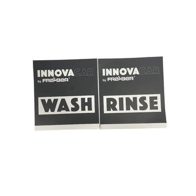 Innovacar Set Etichette Wash/Rinse per secchio Det Bowl, tecnica due secchi
