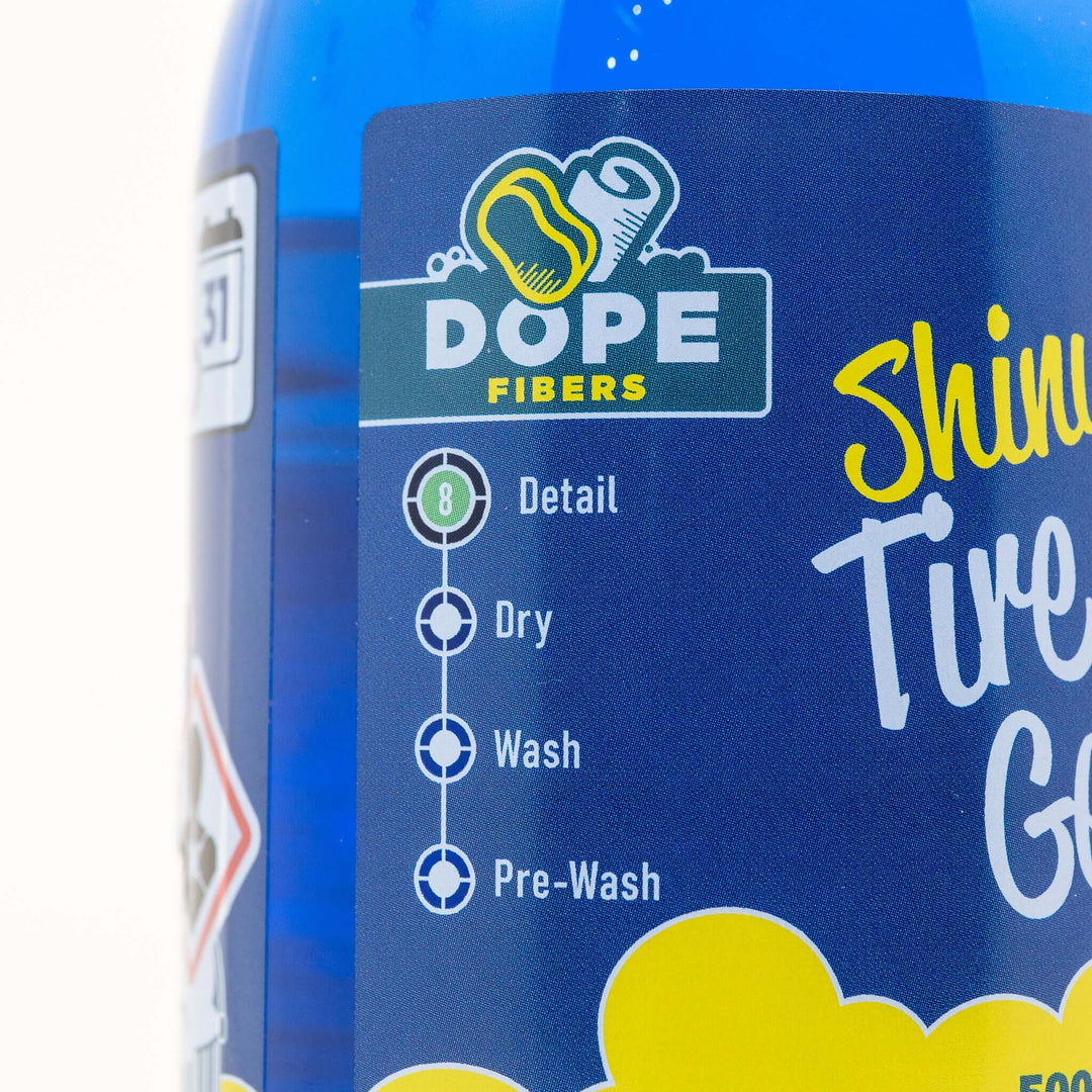 DopeFibers Shiny Tire Gel - Nero gomma effetto bagnato - Car-Care.it