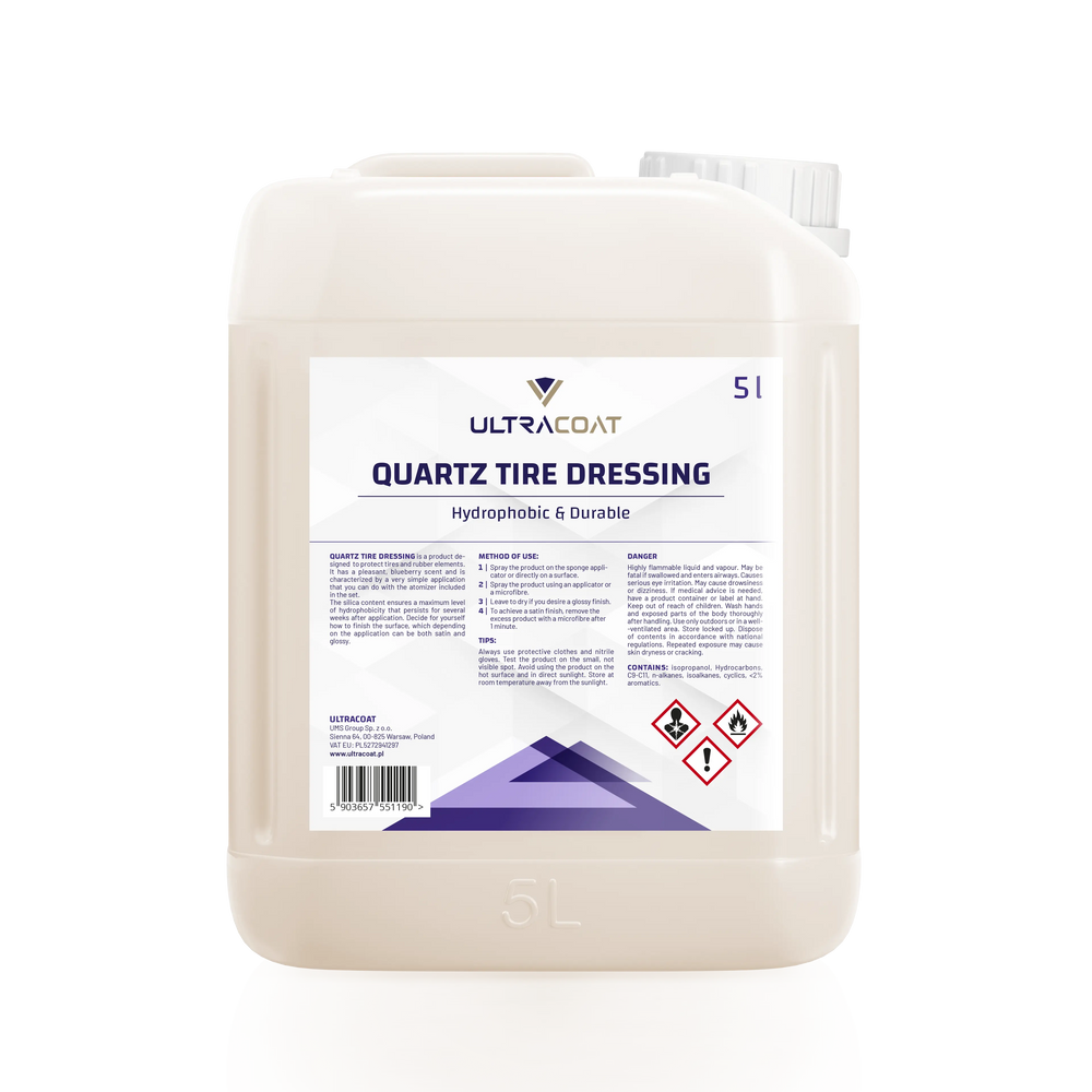 UltraCoat Quartz Tire Dressing - Lunga durata effetto satinato/lucido - Prodotti per il Detailing e cura dell’auto