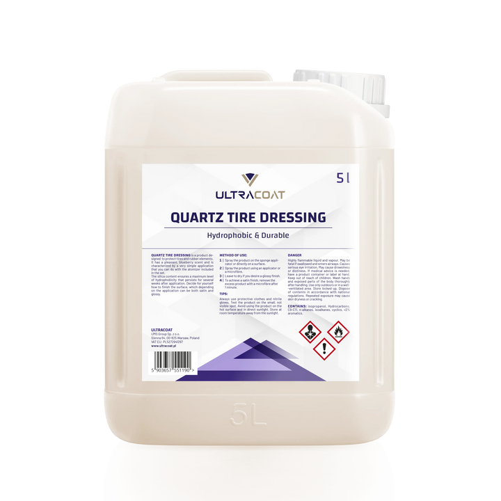 UltraCoat Quartz Tire Dressing - Lunga durata effetto satinato/lucido - Prodotti per il Detailing e cura dell’auto