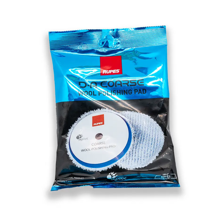Rupes Tampone in lana Blu Coarse - Prodotti per il Detailing e cura dell’auto