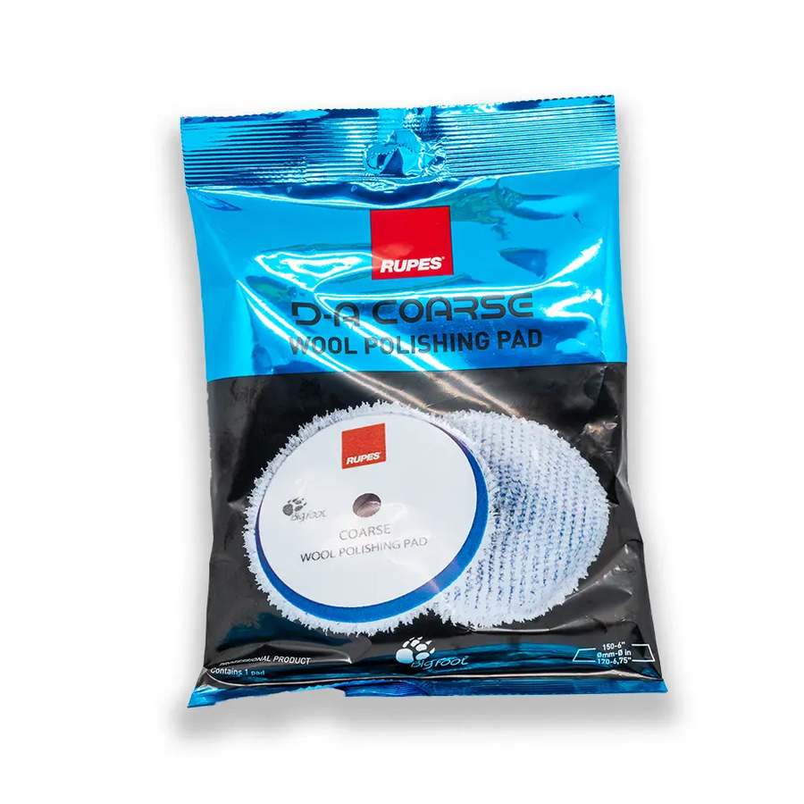 Rupes Tampone in lana Blu Coarse - Prodotti per il Detailing e cura dell’auto
