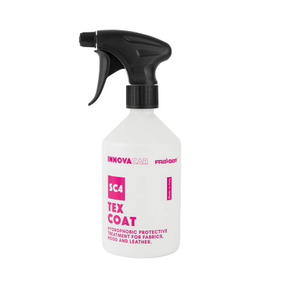Innovacar SC4 Tex Coat, protettivo idrofobico per tessuti, capote e pelle auto, 500 ml