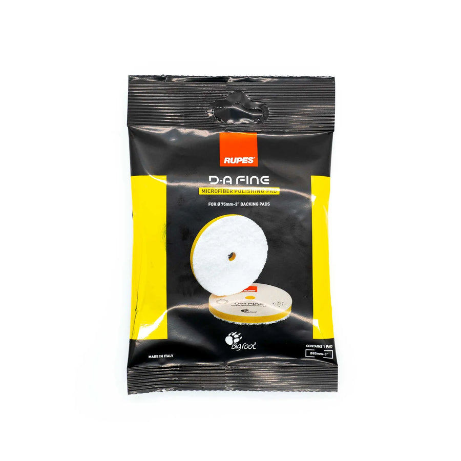 Rupes tampone microfibra giallo Fine — pad intermedio, formato 75mm