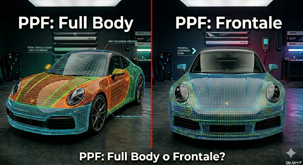 PPF full body o frontale: quale conviene e quanto copre