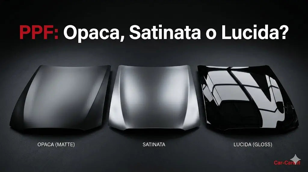 PPF opaca, satinata o lucida: quale finitura scegliere Car-Care.it