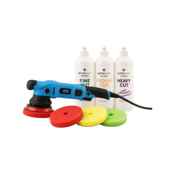 Kit Lucidatura Completo - Lucidatrice 6100 Pro Plus V2 + Tamponi + Paste UltraCoat Fast Bundle