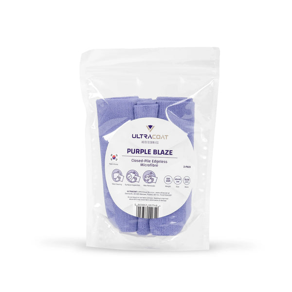 UltraCoat Purple Blaze — panno microfibra a pelo corto senza bordi, confezione 2 pezzi