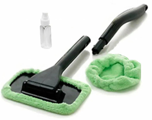 Car-Care.it Autoglass Cleaner, spazzola manico lungo per pulizia vetri auto