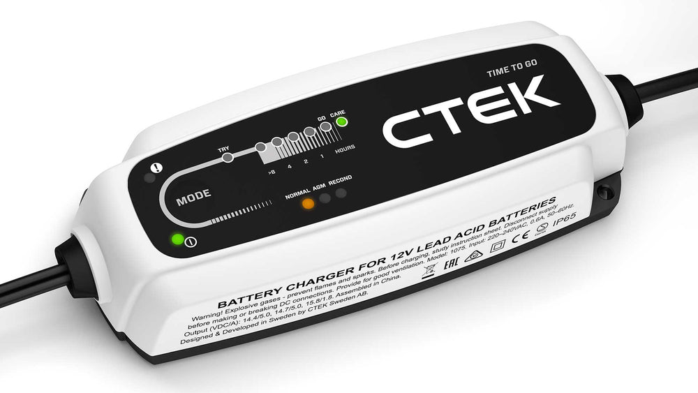 CTEK CT5 TIME TO GO, Caricabatterie e mantenitore 12V 5A