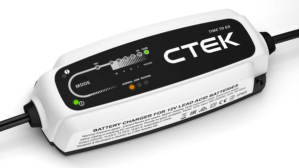 CTEK CT5 TIME TO GO, Caricabatterie e mantenitore 12V 5A