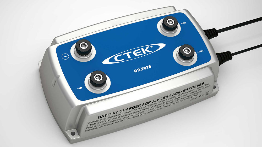 CTEK D250TS, Gestione energia e caricabatterie DC-DC 24V 10A