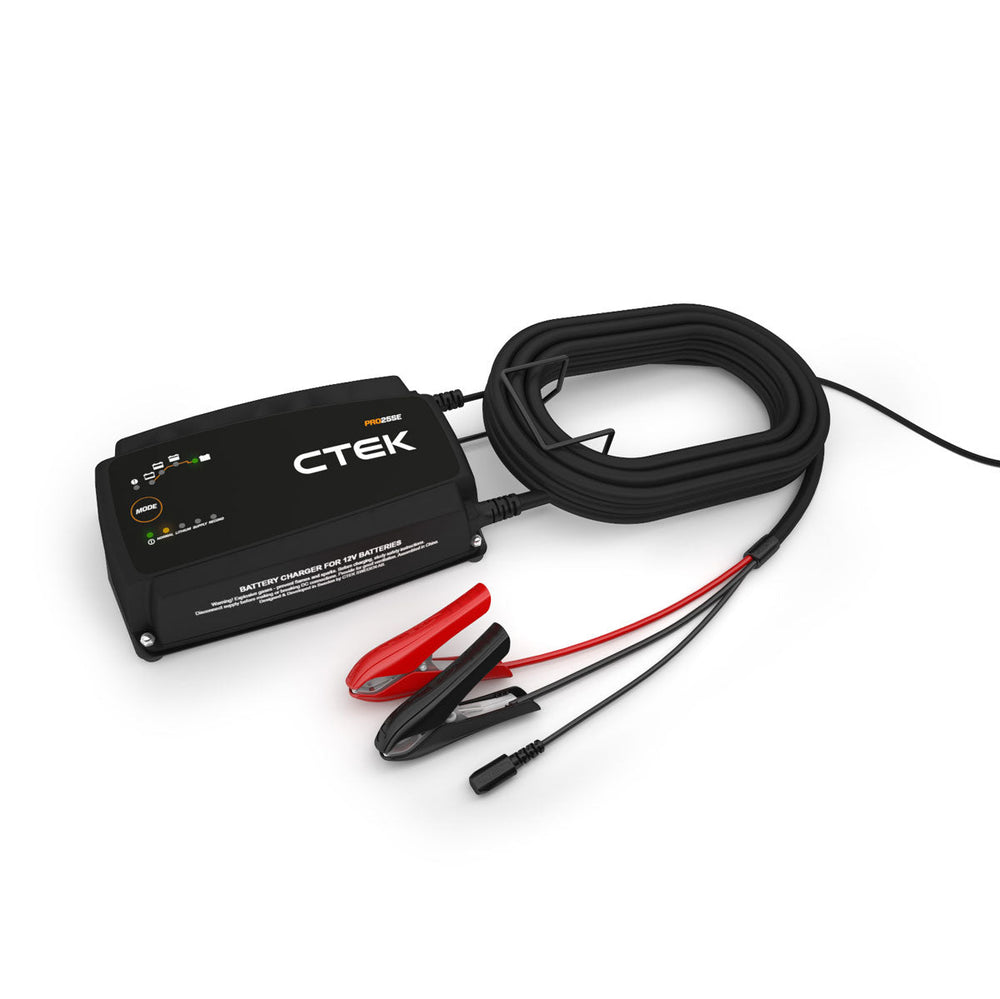 CTEK PRO25SE, Caricabatterie professionale 12V 25A con cavi 6m