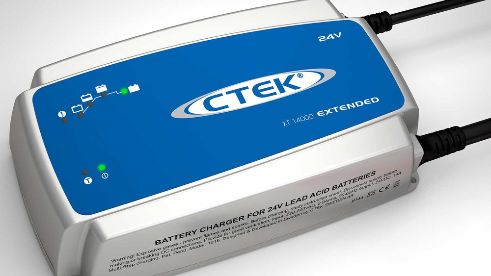 CTEK XT 14000 EXTENDED, Caricabatterie 24V 14A con cavi 6m