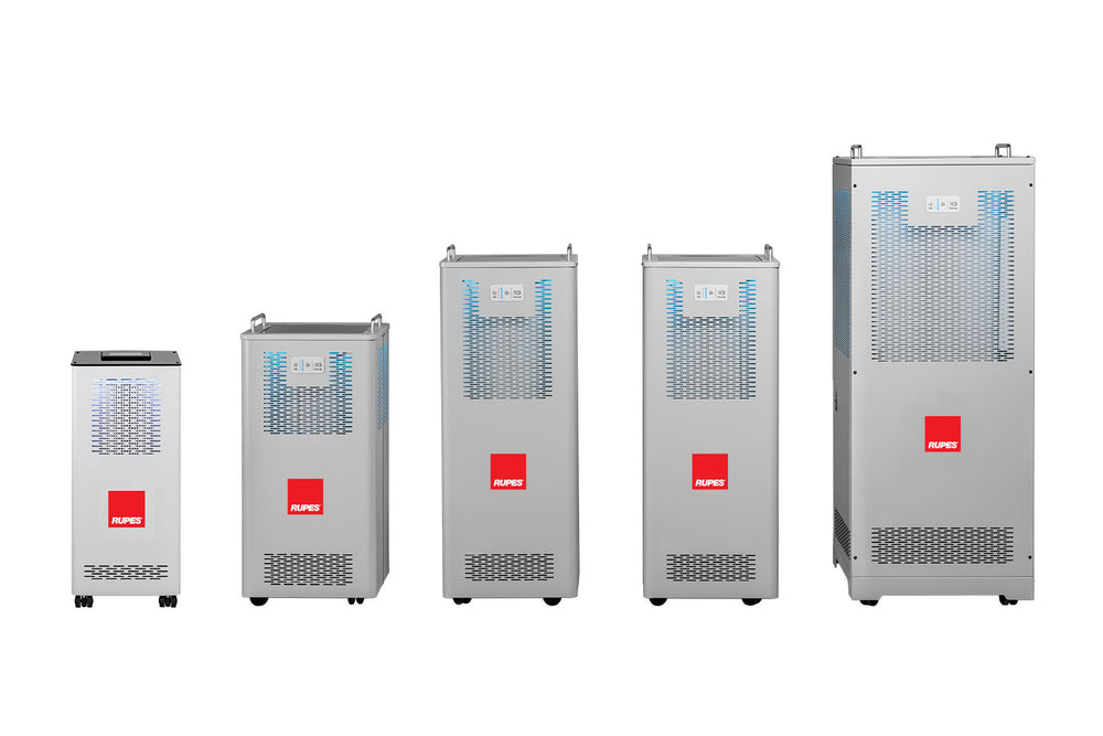 Famiglia purificatori RUPES NIVEUS Standard — NV50, NV100, NV150, NV200 e NV300