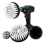 Car-Care.it Drill Brush, kit 4 spazzole morbide per trapano, pulizia tessuti auto