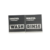 Innovacar Set Etichette Wash/Rinse per secchio Det Bowl, tecnica due secchi