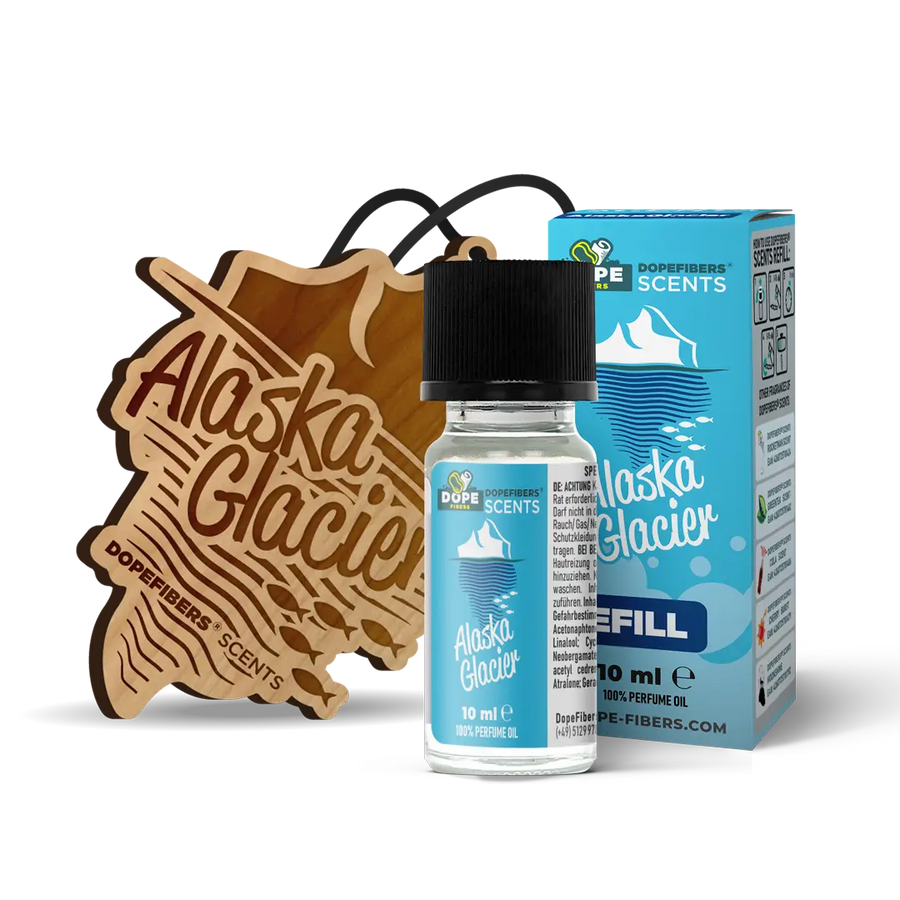 DopeFibers Scents, profumo per interni auto fragranza Alaska Glacier