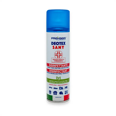Fra-Ber Deotex Sany Spray, igienizzante e purificatore superfici auto