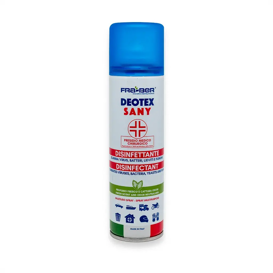 Fra-Ber Deotex Sany Spray, igienizzante e purificatore superfici auto