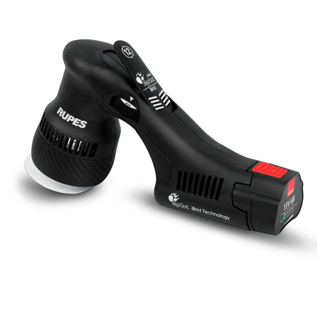 Rupes BigFoot HLR75 iBrid — mini lucidatrice ibrida 75mm a batteria e corrente
