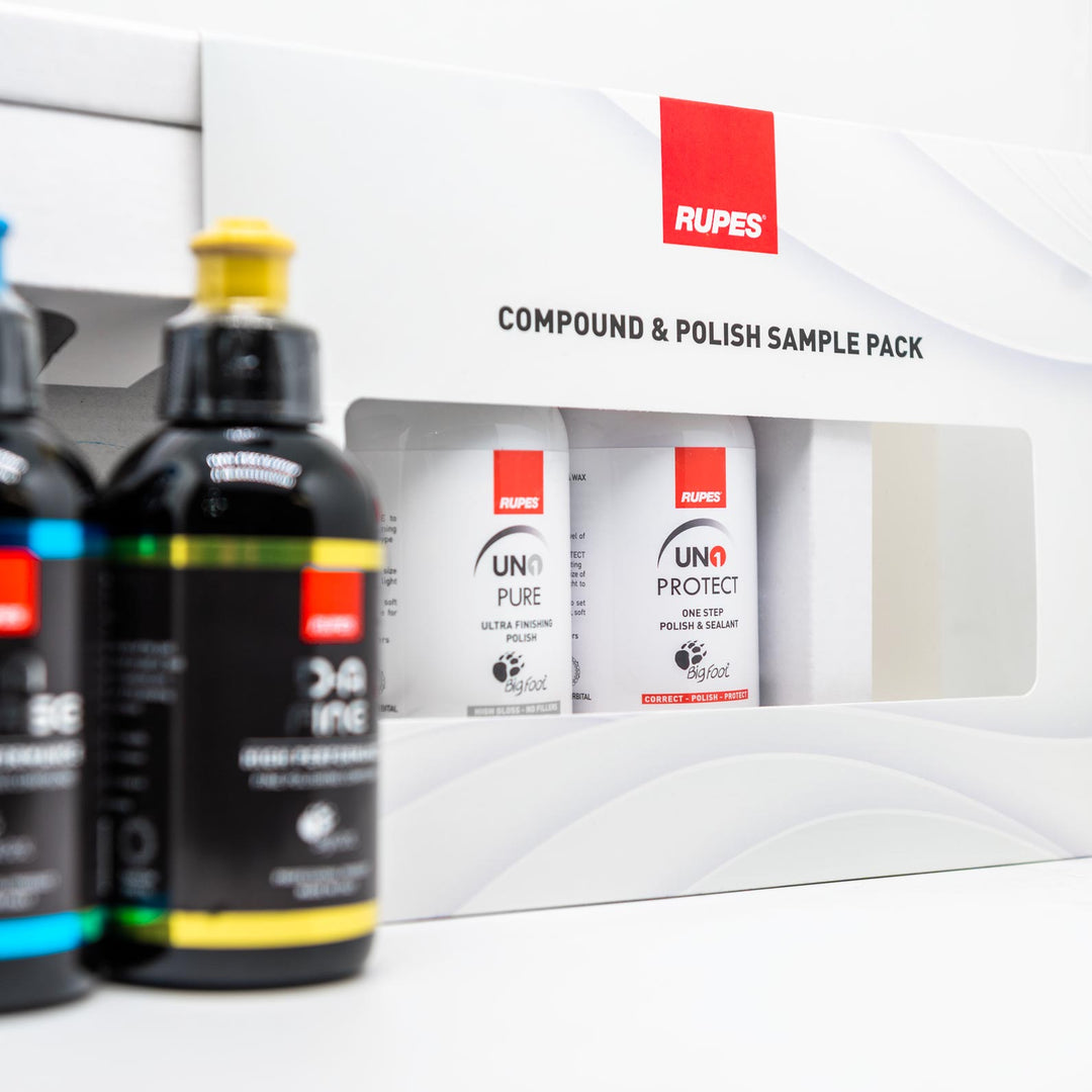 RUPES DA Compound & Polish Sample Box Kit, 4 125ml Bottles