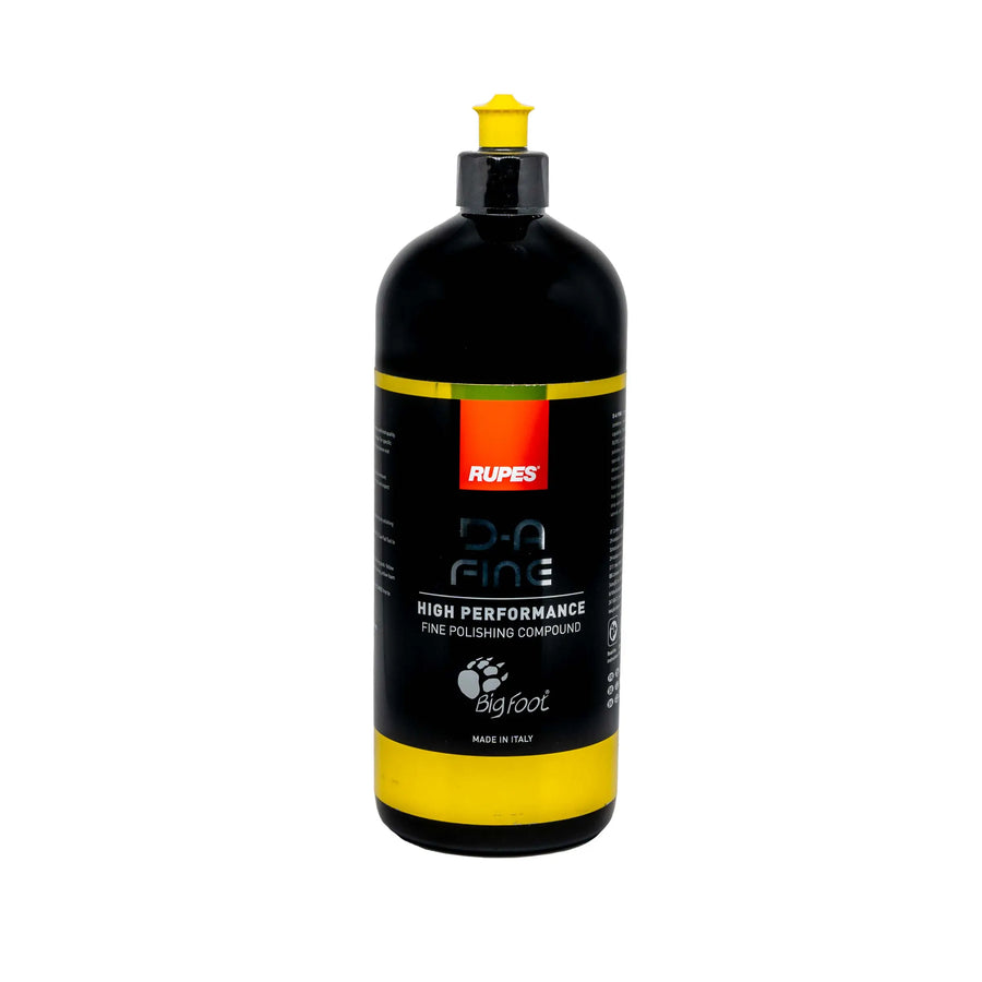 Rupes DA Fine — polish intermedio, dettaglio flacone