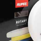 Rupes tampone Rota1 bianco UltraFine 130mm — pad super finitura, dettaglio velcro