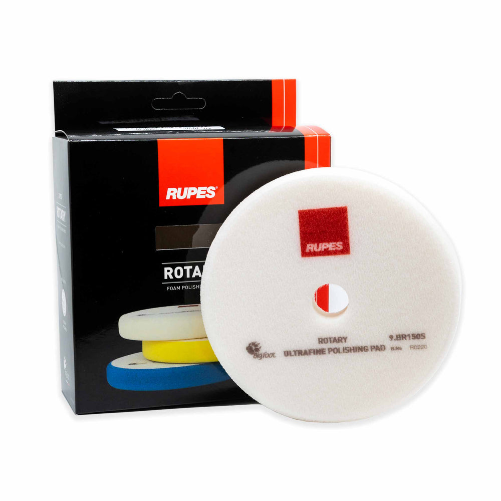 Rupes Tampone Rota 1 Bianco Ultrafine 130 mm 5inch - Prodotti per il Detailing e cura dell’auto