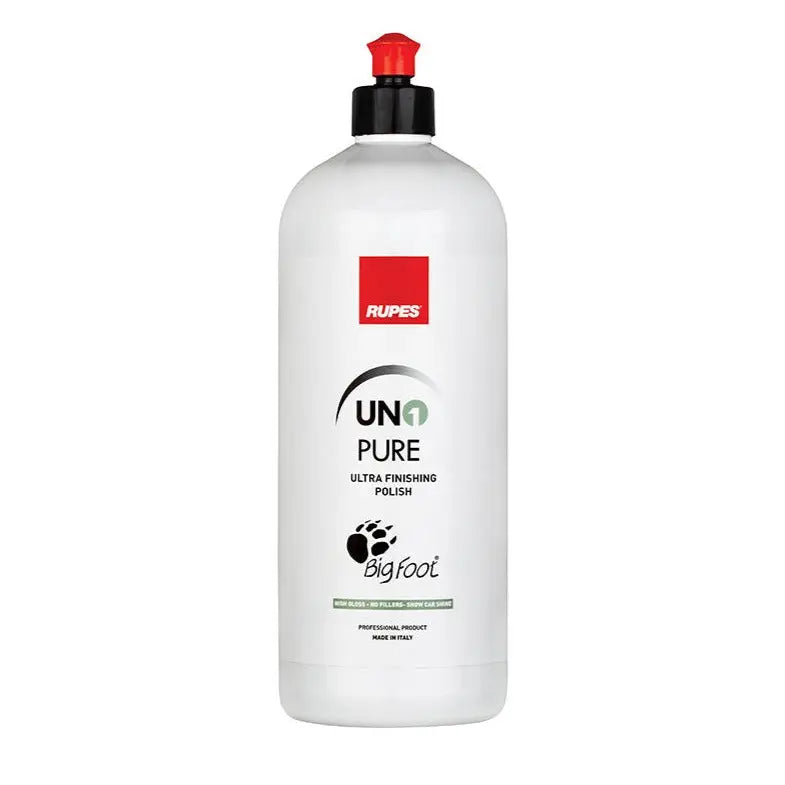 Rupes Uno Pure — ultra finishing polish gel antialone, dettaglio flacone