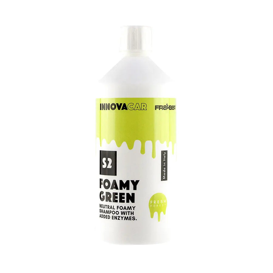 Innovacar S2 Foamy Color shampoo pH neutro colorato verde per auto, 1 litro