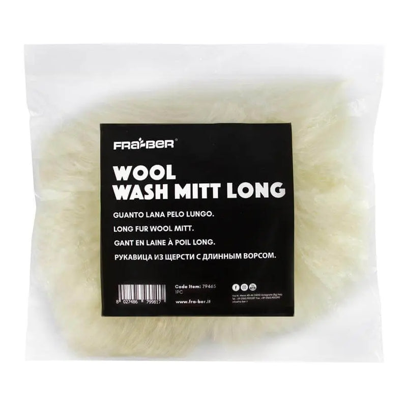 Innovacar Wool Wash Mitt Long — Guanto Lavaggio 100% Lana Naturale